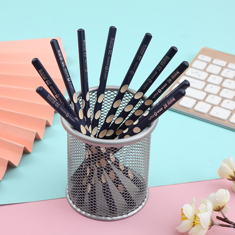 New 2B Pencil  Triangle Pole Pens for Writing Letters 2B Groove Pencil Drawing Sketch Pencil Children&#039;s Pencil Wholesale