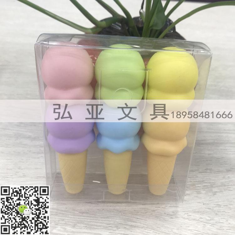 Pencil shaped Highlighter Macaron fan your highlighter Set Creative stationery cartoon shaped highlighter