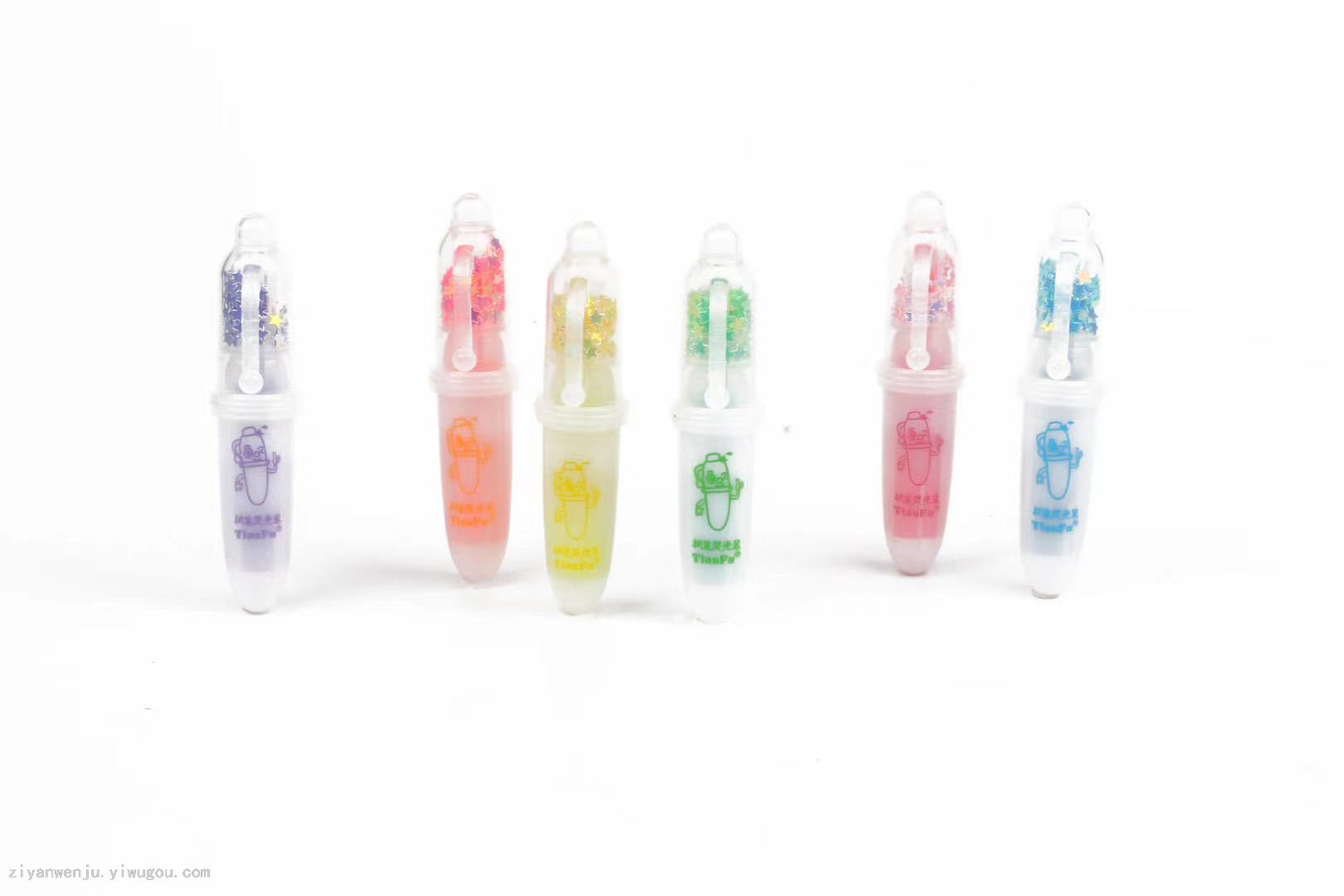 Cute pen modeling 6 color highlighter children&#039;s graffiti painting focus marker pen candy color pen