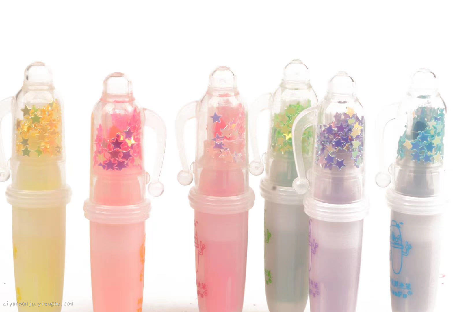 Cute pen modeling 6 color highlighter children&#039;s graffiti painting focus marker pen candy color pen