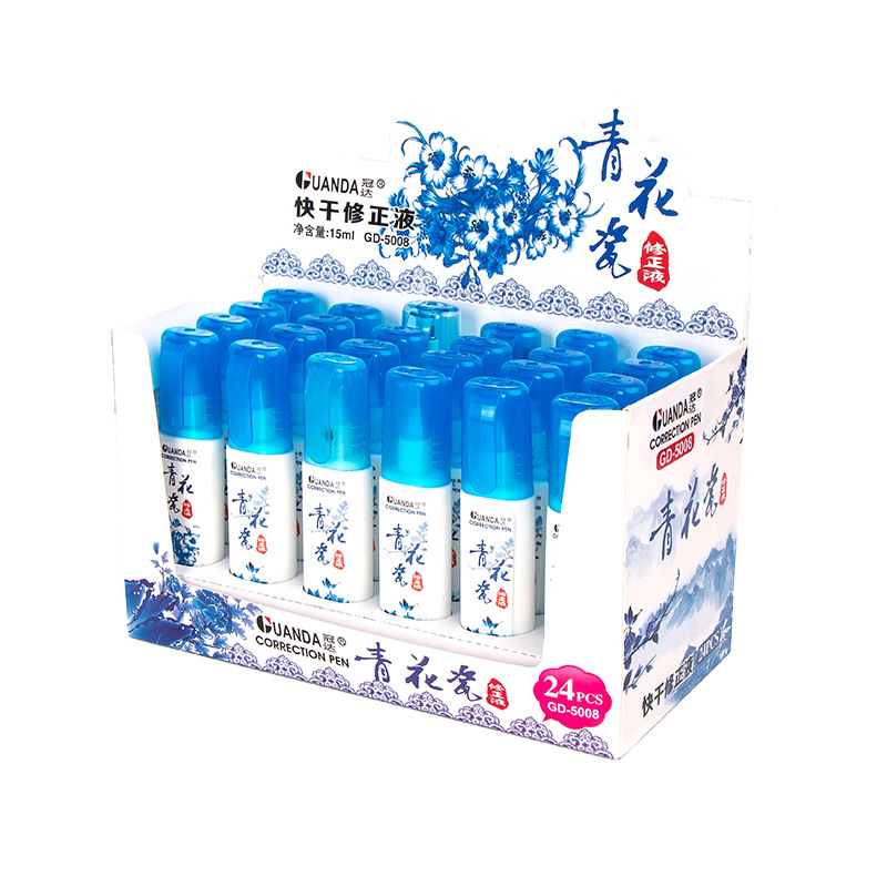 Correction Fluid Correction Fluid Student Steel Head Correction Fluid Study Stationery Pen Shape Correction Fluid Whole