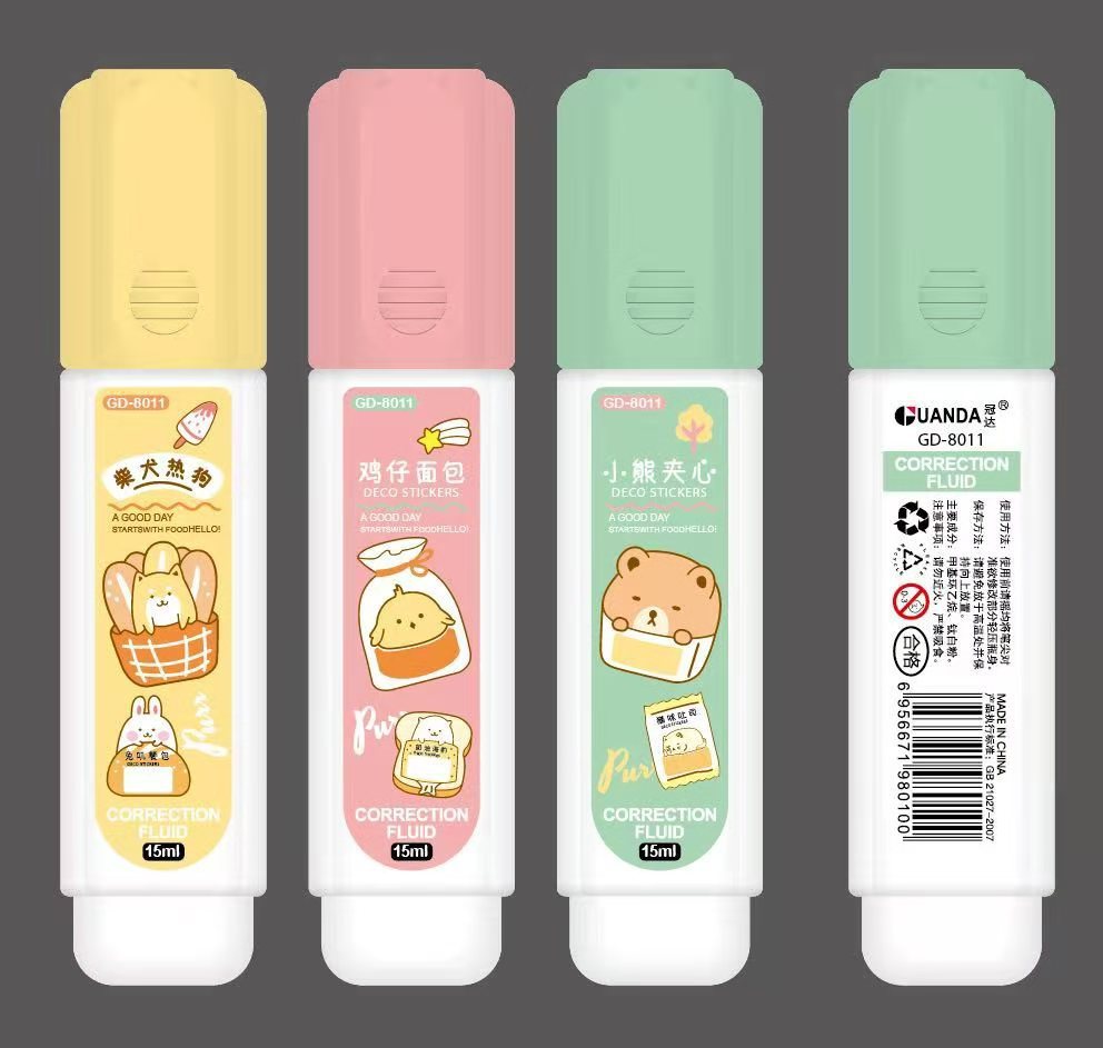 Correction Fluid Correction Fluid Student Steel Head Correction Fluid Study Stationery Pen Shape Correction Fluid Whole Correction Fluid Correction Fluid Student Steel Head Correction Fluid Study Stationery Pen Shape Correction Fluid Whole