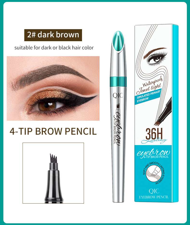 Brand FourFork UltraFine Eyebrow Pencil FourClaw Not Smudge Eyebrow Pencil Waterproof SweatProof Liquid Makeup Cosmetics Brand FourFork UltraFine Eyebrow Pencil FourClaw Not Smudge Eyebrow Pencil Waterproof SweatProof Liquid Makeup Cosmetics