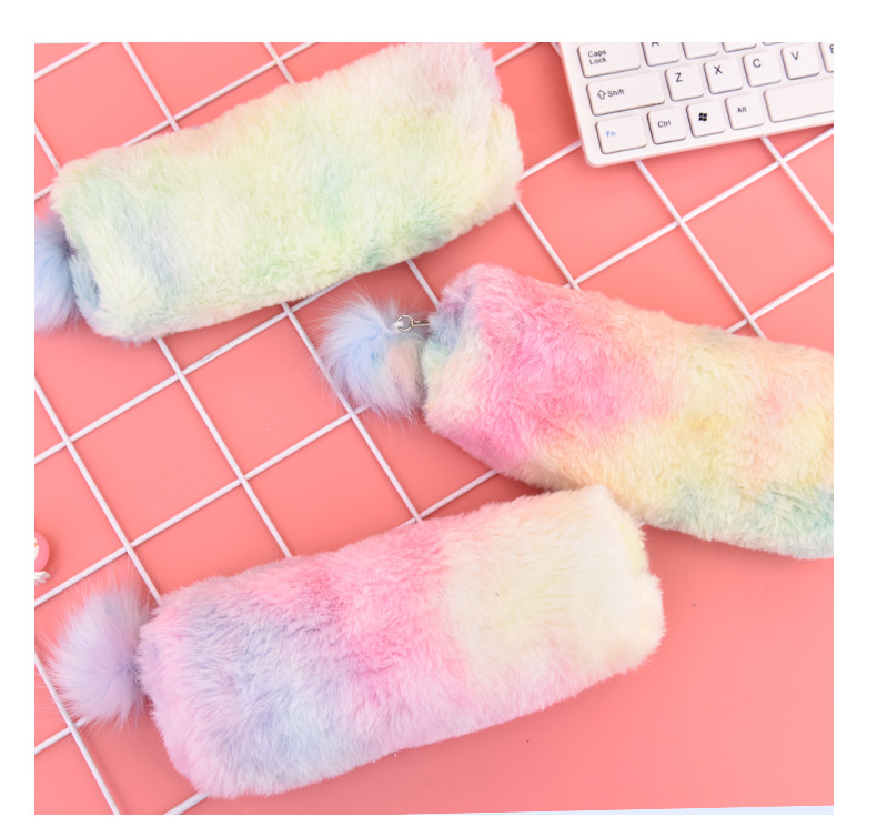 Korean Creative Pencil Case Gradient Color Cute Girl Plush Octagonal Pencil Case Girl Heart Student Minimalist Buggy Bag Korean Creative Pencil Case Gradient Color Cute Girl Plush Octagonal Pencil Case Girl Heart Student Minimalist Buggy Bag