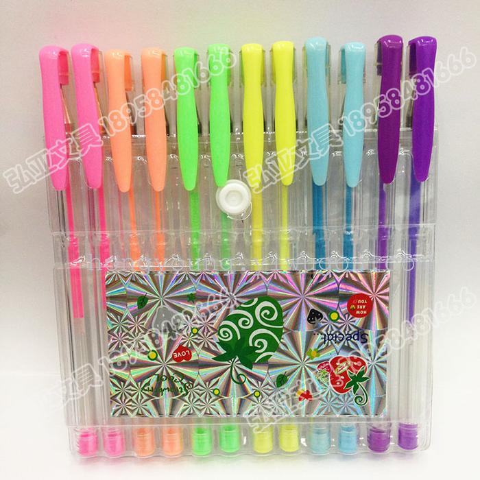 Color pen highlighter fluorescent color metal color color cream powder