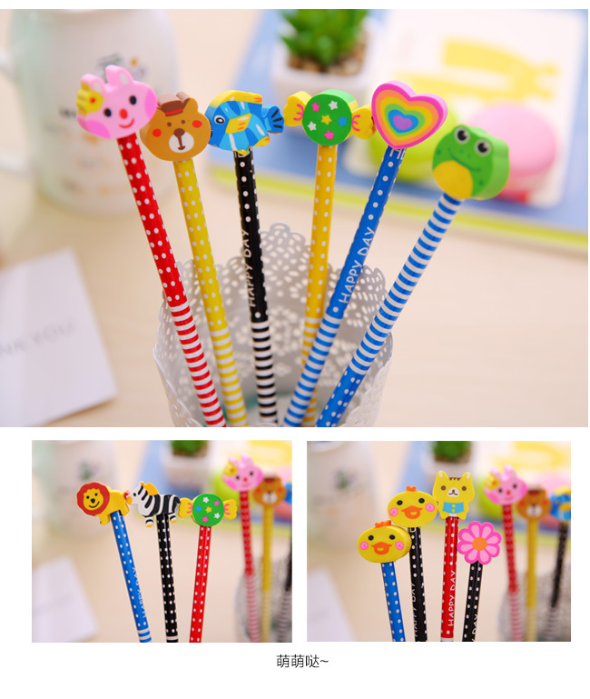 Qb016 Wholesale Prizes School Supplies Elementary School Student Award HB with Eraser Pencil Children's Pencil Factory Direct Sales T Qb016 Wholesale Prizes School Supplies Elementary School Student Award HB with Eraser Pencil Children's Pencil Factory Direct Sales T