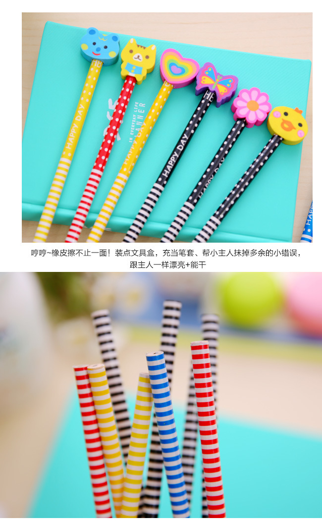 Qb016 Wholesale Prizes School Supplies Elementary School Student Award HB with Eraser Pencil Children's Pencil Factory Direct Sales T Qb016 Wholesale Prizes School Supplies Elementary School Student Award HB with Eraser Pencil Children's Pencil Factory Direct Sales T