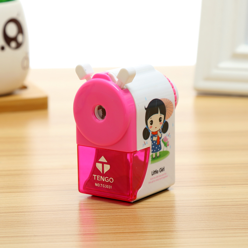 New children&#039;s school supplies direct sale tenggao 3031 prince and princess hand pencil sharpener sharpener pensharpener