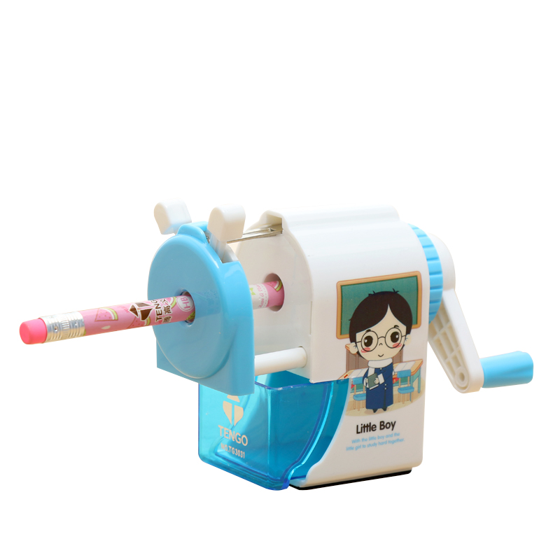 New children&#039;s school supplies direct sale tenggao 3031 prince and princess hand pencil sharpener sharpener pensharpener