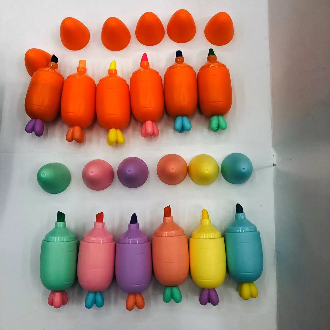 Mini radish highlighter pear highlighter color pen marker pen doodle pen color pen 6 color set