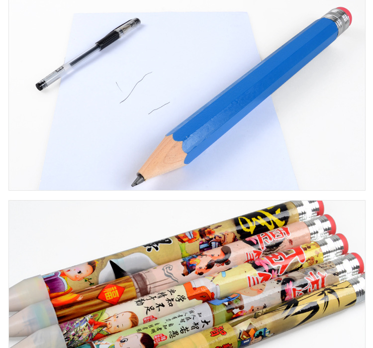New strange strange arts 35cm color thick pole oversized pencil toys for children New strange strange arts 35cm color thick pole oversized pencil toys for children