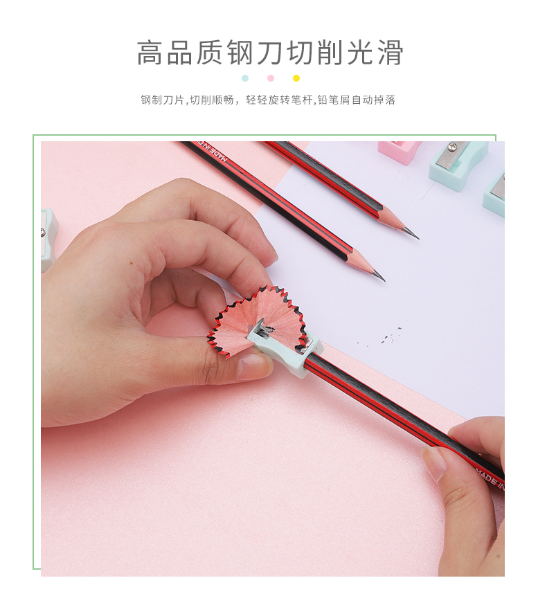 Macaron Color Manual Mini Pencil Sharpener Colored, Small-Sized Single Hole Penknife Plastic Barrel Planer Pen Student Macaron Color Manual Mini Pencil Sharpener Colored, Small-Sized Single Hole Penknife Plastic Barrel Planer Pen Student