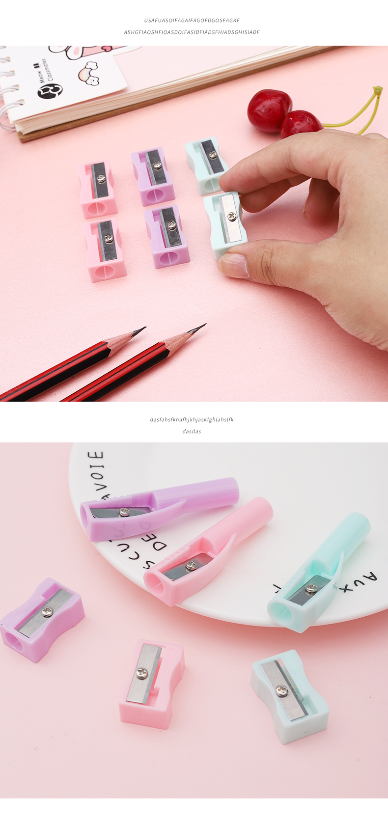 Macaron Color Manual Mini Pencil Sharpener Colored, Small-Sized Single Hole Penknife Plastic Barrel Planer Pen Student Macaron Color Manual Mini Pencil Sharpener Colored, Small-Sized Single Hole Penknife Plastic Barrel Planer Pen Student