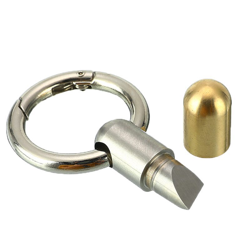 The New stainless steel capsule knife key pendant portable mini cutter pill car key pendant The New stainless steel capsule knife key pendant portable mini cutter pill car key pendant