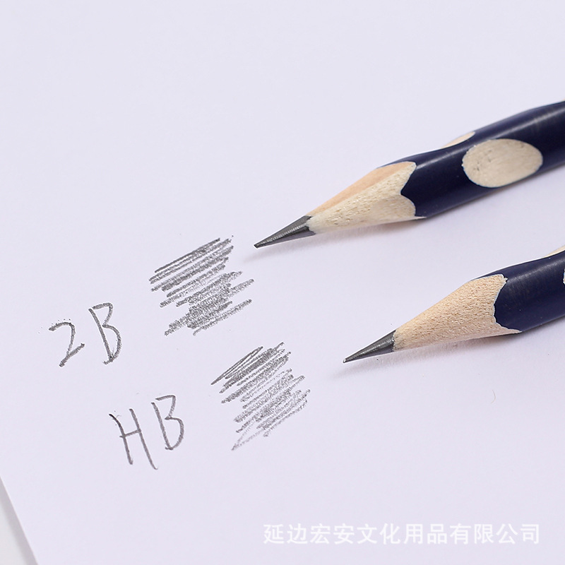 New 2B Pencil  Triangle Pole Pens for Writing Letters 2B Groove Pencil Drawing Sketch Pencil Children&#039;s Pencil Wholesale