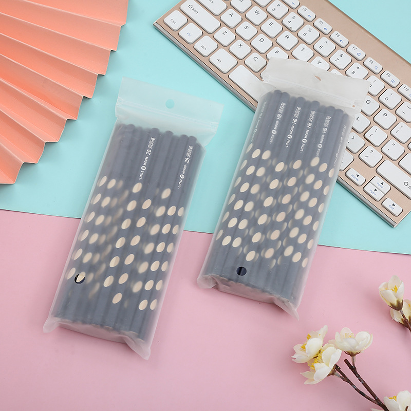 New 2B Pencil  Triangle Pole Pens for Writing Letters 2B Groove Pencil Drawing Sketch Pencil Children&#039;s Pencil Wholesale