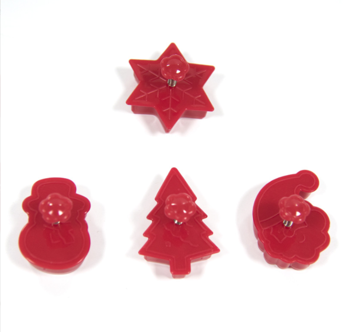 3D Three-Dimensional Creativity Practical Small Cute Pp Christmas Cookie Cutter Foreign Trade Exclusive