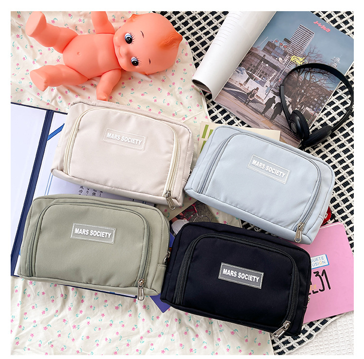 Foreign Trade Wholesale Simple Girl Pencil Case Primary School Student Japanese Middle School Student Stationery Box Solid Color Mobile Phone Coin Purse Foreign Trade Wholesale Simple Girl Pencil Case Primary School Student Japanese Middle School Student Stationery Box Solid Color Mobile Phone Coin Purse