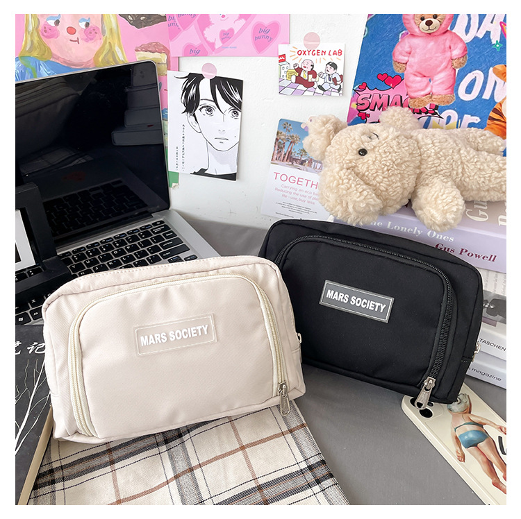 Foreign Trade Wholesale Simple Girl Pencil Case Primary School Student Japanese Middle School Student Stationery Box Solid Color Mobile Phone Coin Purse Foreign Trade Wholesale Simple Girl Pencil Case Primary School Student Japanese Middle School Student Stationery Box Solid Color Mobile Phone Coin Purse