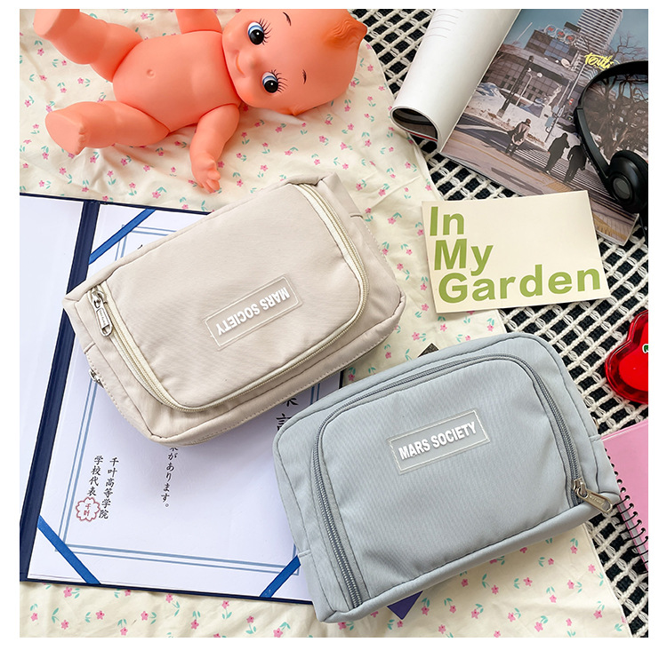 Foreign Trade Wholesale Simple Girl Pencil Case Primary School Student Japanese Middle School Student Stationery Box Solid Color Mobile Phone Coin Purse Foreign Trade Wholesale Simple Girl Pencil Case Primary School Student Japanese Middle School Student Stationery Box Solid Color Mobile Phone Coin Purse