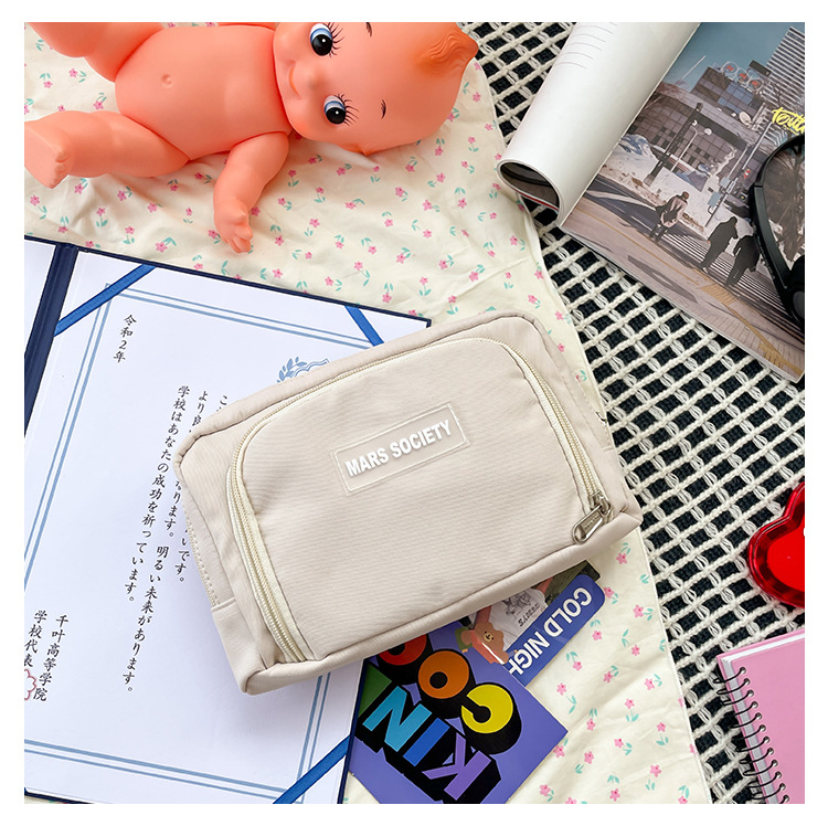 Foreign Trade Wholesale Simple Girl Pencil Case Primary School Student Japanese Middle School Student Stationery Box Solid Color Mobile Phone Coin Purse Foreign Trade Wholesale Simple Girl Pencil Case Primary School Student Japanese Middle School Student Stationery Box Solid Color Mobile Phone Coin Purse