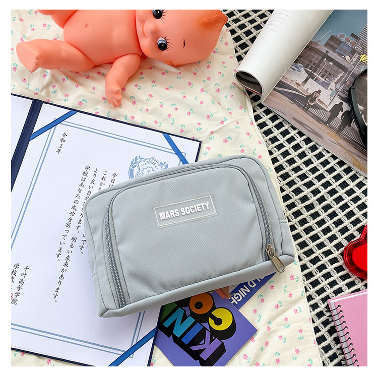 Foreign Trade Wholesale Simple Girl Pencil Case Primary School Student Japanese Middle School Student Stationery Box Solid Color Mobile Phone Coin Purse Foreign Trade Wholesale Simple Girl Pencil Case Primary School Student Japanese Middle School Student Stationery Box Solid Color Mobile Phone Coin Purse
