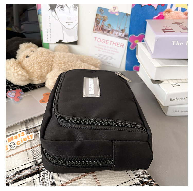 Foreign Trade Wholesale Simple Girl Pencil Case Primary School Student Japanese Middle School Student Stationery Box Solid Color Mobile Phone Coin Purse Foreign Trade Wholesale Simple Girl Pencil Case Primary School Student Japanese Middle School Student Stationery Box Solid Color Mobile Phone Coin Purse