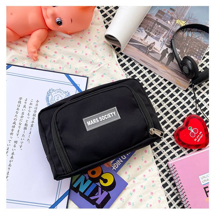 Foreign Trade Wholesale Simple Girl Pencil Case Primary School Student Japanese Middle School Student Stationery Box Solid Color Mobile Phone Coin Purse Foreign Trade Wholesale Simple Girl Pencil Case Primary School Student Japanese Middle School Student Stationery Box Solid Color Mobile Phone Coin Purse