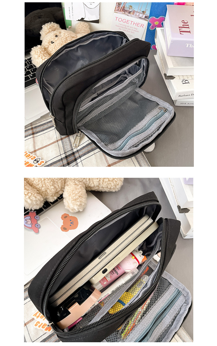 Foreign Trade Wholesale Simple Girl Pencil Case Primary School Student Japanese Middle School Student Stationery Box Solid Color Mobile Phone Coin Purse Foreign Trade Wholesale Simple Girl Pencil Case Primary School Student Japanese Middle School Student Stationery Box Solid Color Mobile Phone Coin Purse
