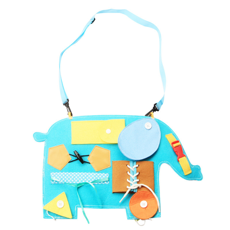 New Dressing Learning Board Infant Early Education Felt Busy Board Kindergarten Teaching Aids Children Portable Busy Board
