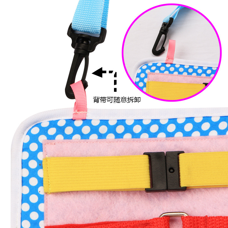 New Dressing Learning Board Infant Early Education Felt Busy Board Kindergarten Teaching Aids Children Portable Busy Board
