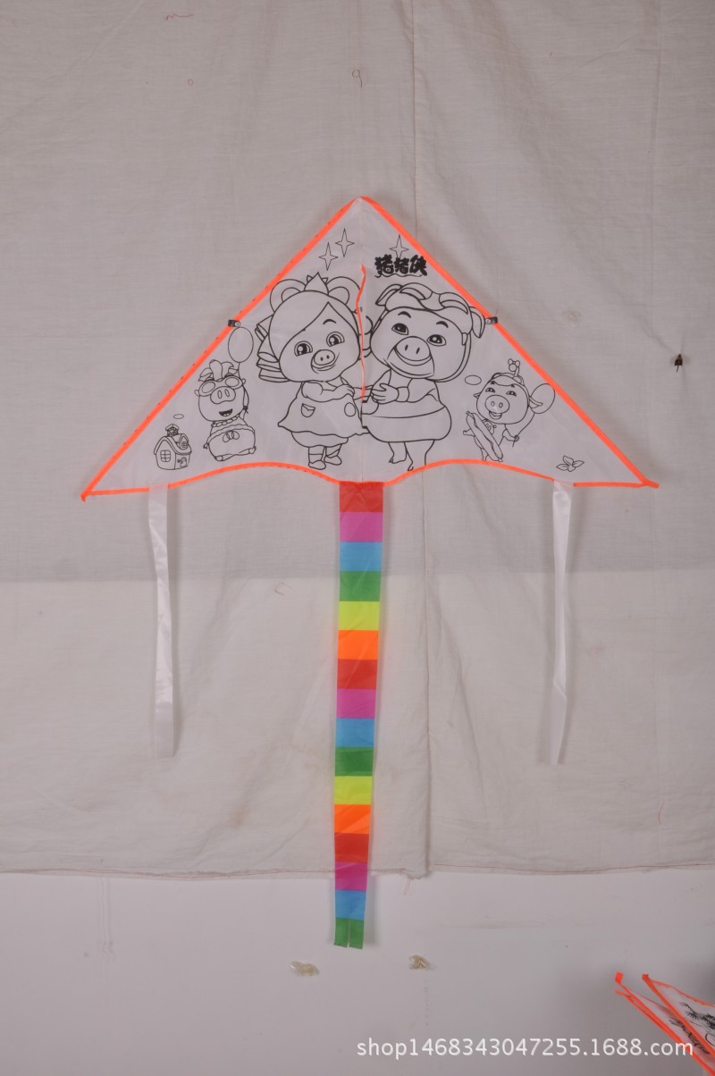 Weifang Children's Painting Kite Handmade DIY Teaching Blank Kite Full Set of Line Board Paint 42 Patterns Mixed Hair Weifang Children's Painting Kite Handmade DIY Teaching Blank Kite Full Set of Line Board Paint 42 Patterns Mixed Hair