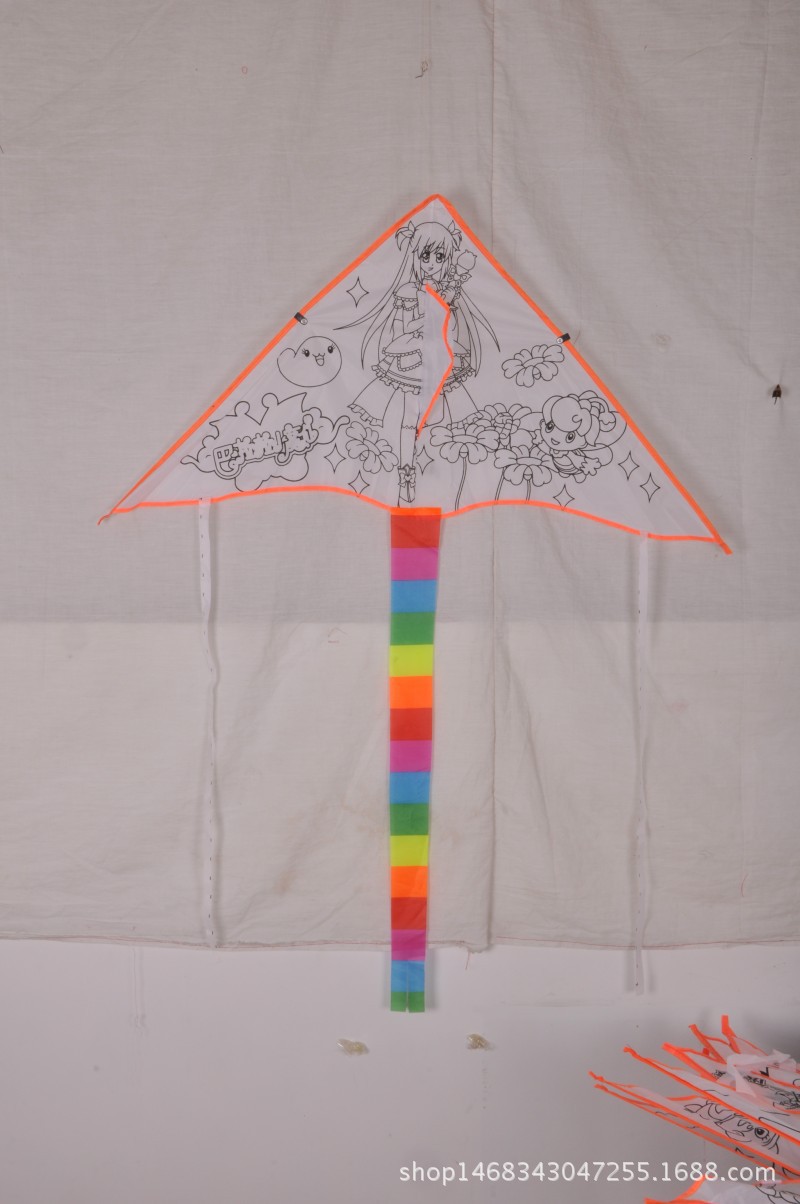 Weifang Children's Painting Kite Handmade DIY Teaching Blank Kite Full Set of Line Board Paint 42 Patterns Mixed Hair Weifang Children's Painting Kite Handmade DIY Teaching Blank Kite Full Set of Line Board Paint 42 Patterns Mixed Hair