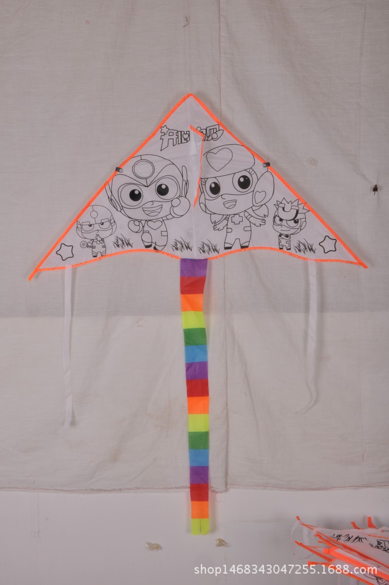 Weifang Children's Painting Kite Handmade DIY Teaching Blank Kite Full Set of Line Board Paint 42 Patterns Mixed Hair Weifang Children's Painting Kite Handmade DIY Teaching Blank Kite Full Set of Line Board Paint 42 Patterns Mixed Hair