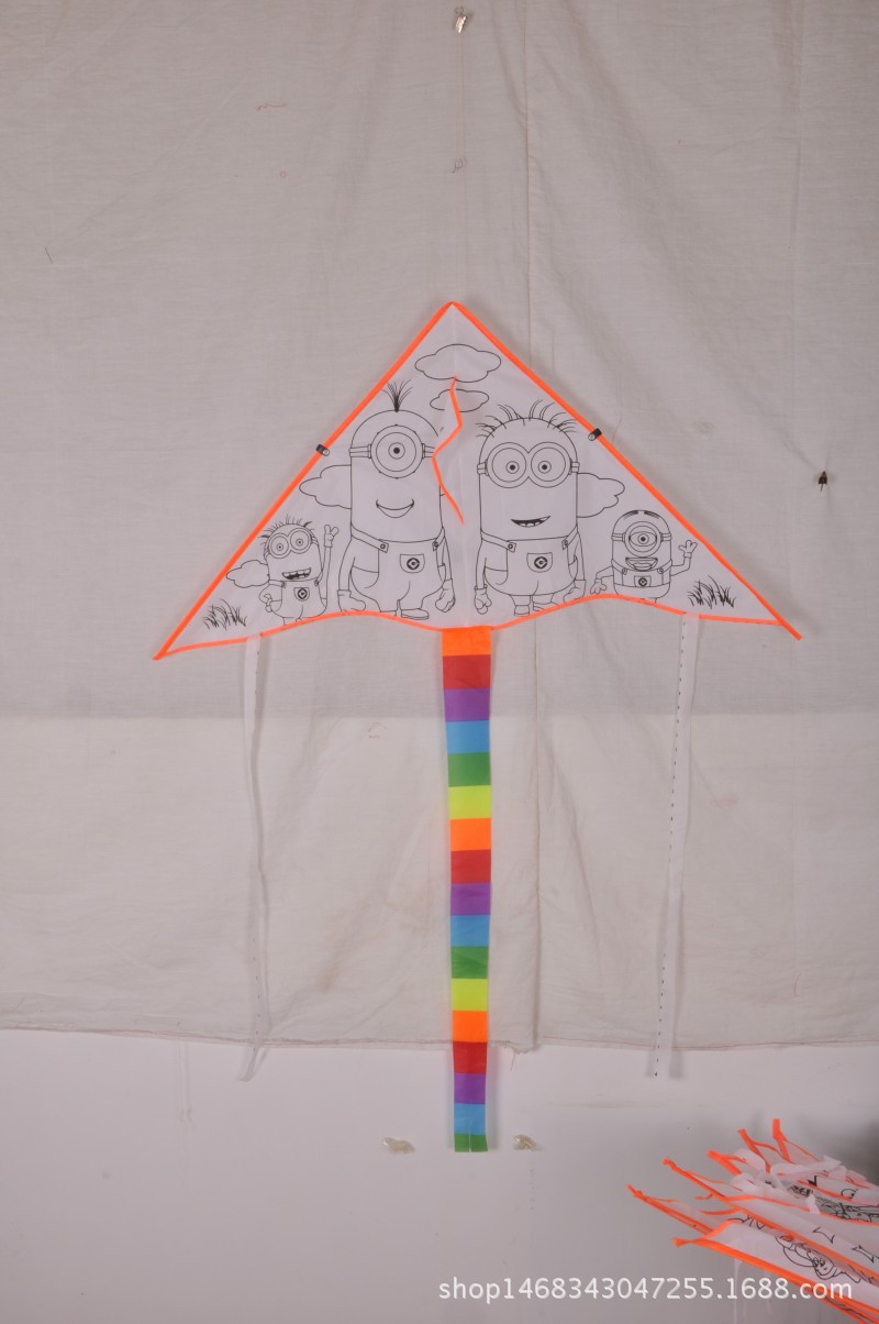 Weifang Children's Painting Kite Handmade DIY Teaching Blank Kite Full Set of Line Board Paint 42 Patterns Mixed Hair Weifang Children's Painting Kite Handmade DIY Teaching Blank Kite Full Set of Line Board Paint 42 Patterns Mixed Hair