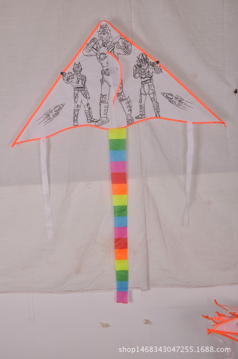 Weifang Children's Painting Kite Handmade DIY Teaching Blank Kite Full Set of Line Board Paint 42 Patterns Mixed Hair Weifang Children's Painting Kite Handmade DIY Teaching Blank Kite Full Set of Line Board Paint 42 Patterns Mixed Hair