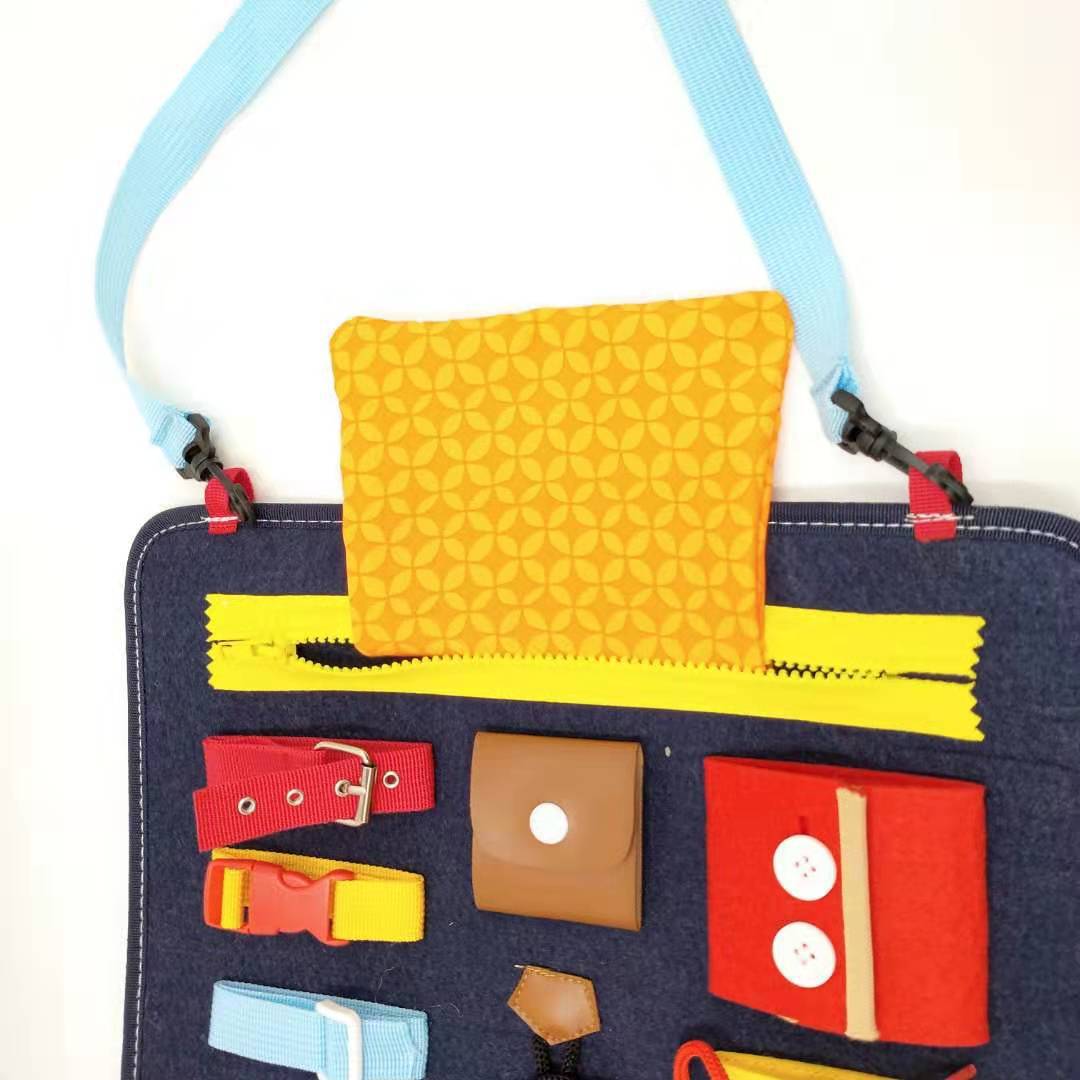 Currently Available Direct Sales Dressing Buckle Zipper Wardrobe Teaching Children Early Childhood Education Learning Game Board