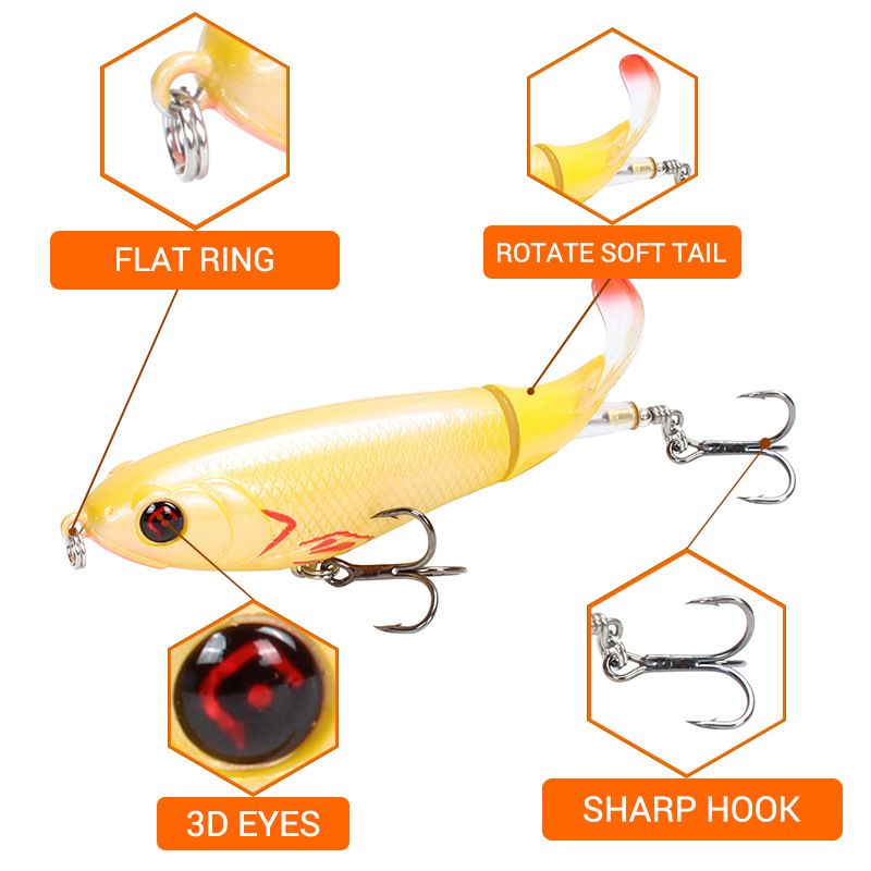 Propeller Tractor Hard Bait 17G 10.5cm Lure Bait Floating Pencil Lure Bait Cross-Border Fishing Tackle