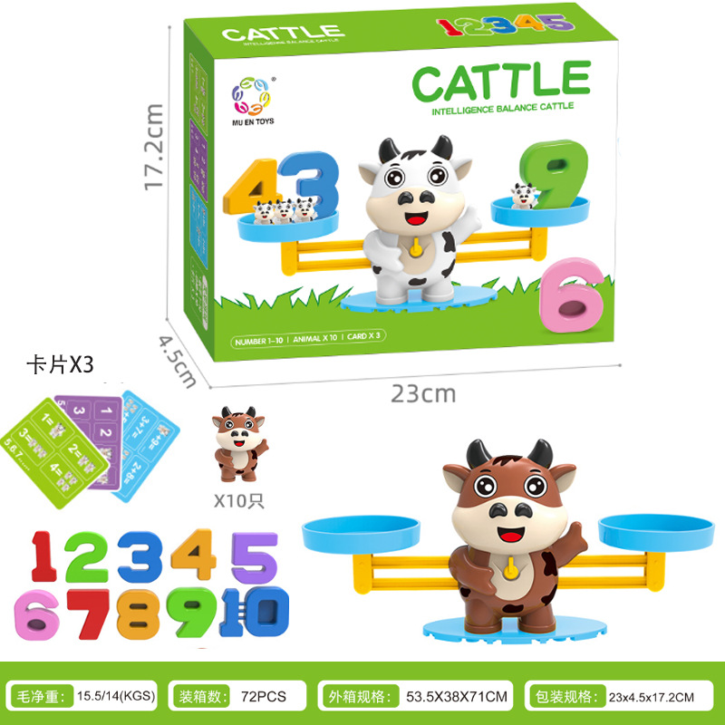 Children's Enlightenment Board Game Kindergarten Science and Education Teaching Aids Early Childhood Education Monkey Penguin Digital Balance Toys Children's Enlightenment Board Game Kindergarten Science and Education Teaching Aids Early Childhood Education Monkey Penguin Digital Balance Toys