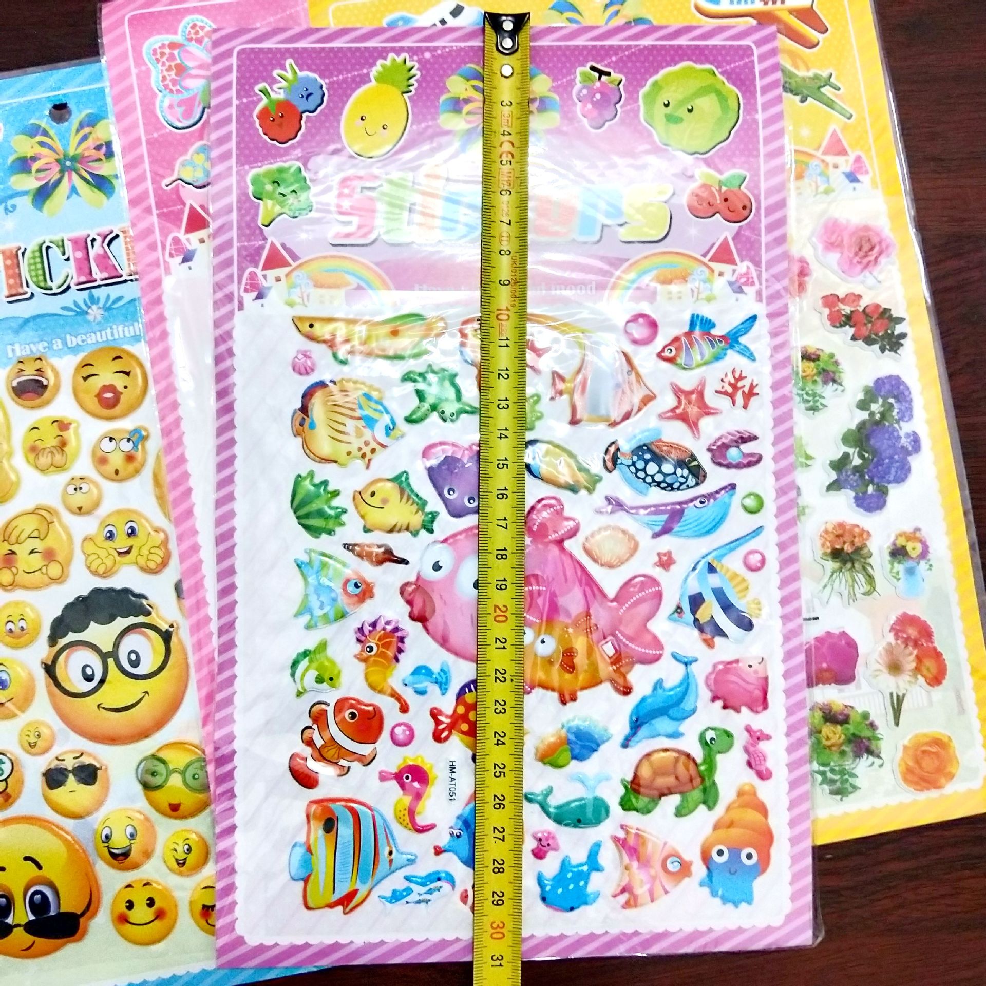Large Stickers Bubble Sticker Cartoon Changing Stickers Children Reward Supplies Cartoon Paste Gifts One Yuan Department Store