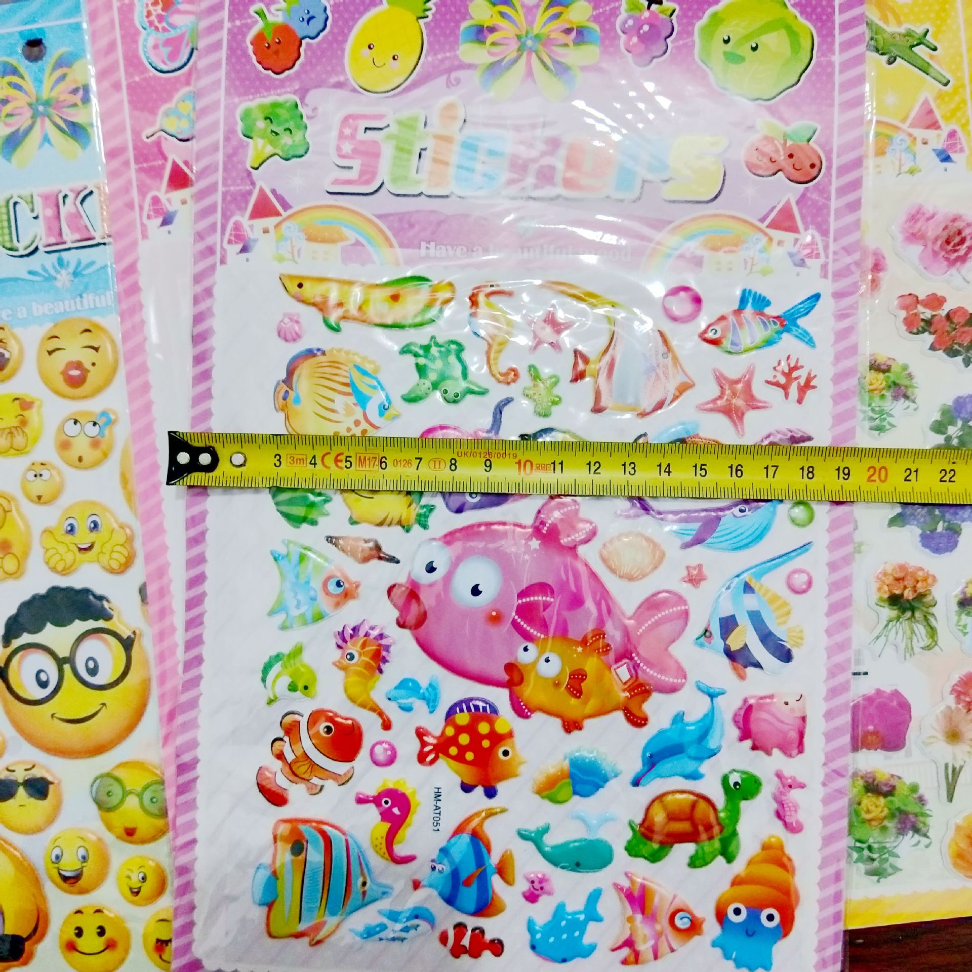 Large Stickers Bubble Sticker Cartoon Changing Stickers Children Reward Supplies Cartoon Paste Gifts One Yuan Department Store