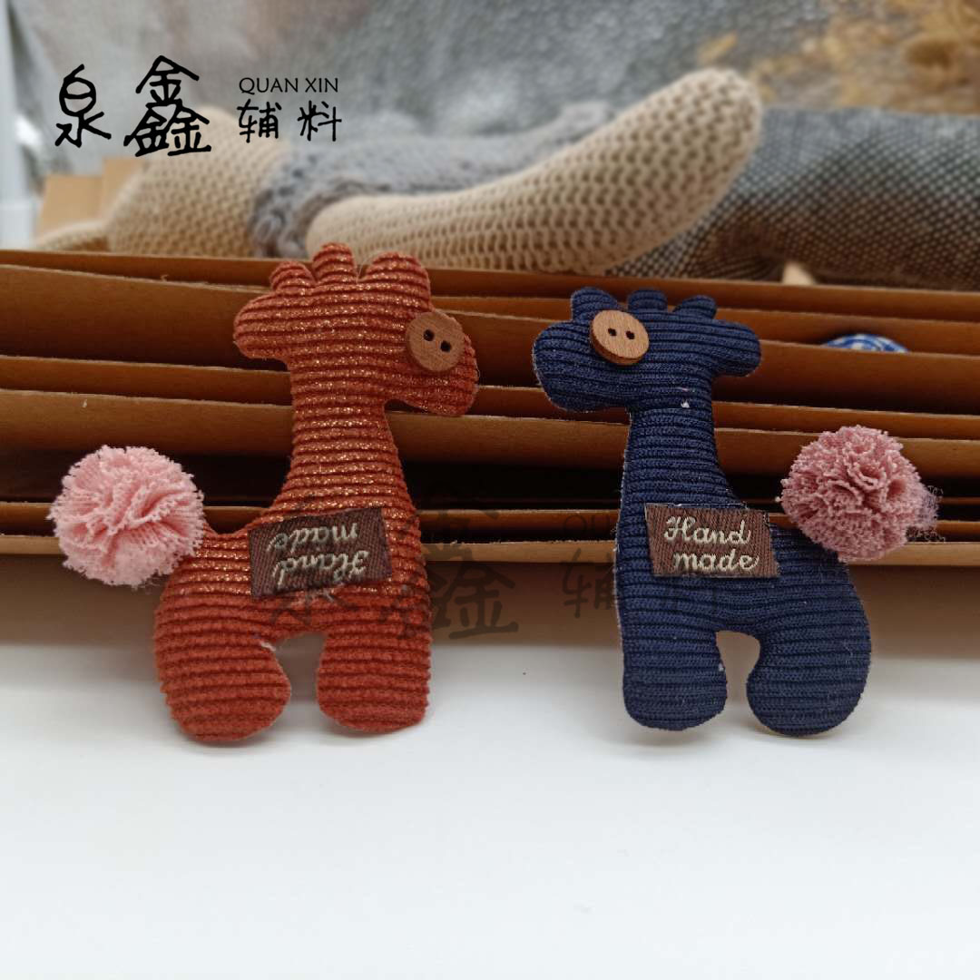 New Cloth Sticker Cartoon Cloth Stickers Cloth Sticker Creative Giraffe Patch Factory Direct Sales