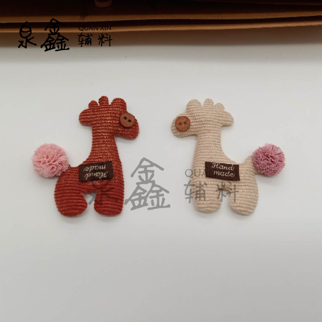 New Cloth Sticker Cartoon Cloth Stickers Cloth Sticker Creative Giraffe Patch Factory Direct Sales