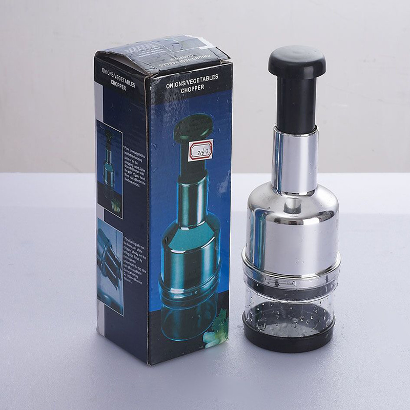 Creative Hand Pressure Cutting Onion Cutter Household Peeling Electroplating Garlic Chopper Simple Kitchen Garlic Press