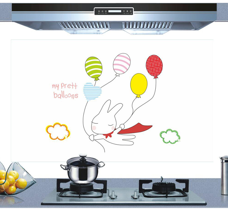 Self-Adhesive High Temperature Resistance Oil-Proof Stickers Home Stove Tile and Wall Sticker Cartoon Decorative Sticker Kitchen Transparent Oil-Proof Stickers Self-Adhesive High Temperature Resistance Oil-Proof Stickers Home Stove Tile and Wall Sticker Cartoon Decorative Sticker Kitchen Transparent Oil-Proof Stickers
