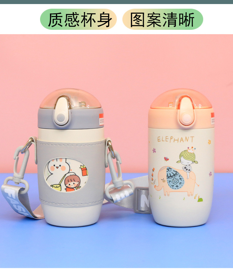 Student Cartoon Sticker 316 Stainless Steel Vacuum Egg Vacuum Cup Outdoor Strap Heat and Cold Insulation Sealed Water Cup Student Cartoon Sticker 316 Stainless Steel Vacuum Egg Vacuum Cup Outdoor Strap Heat and Cold Insulation Sealed Water Cup