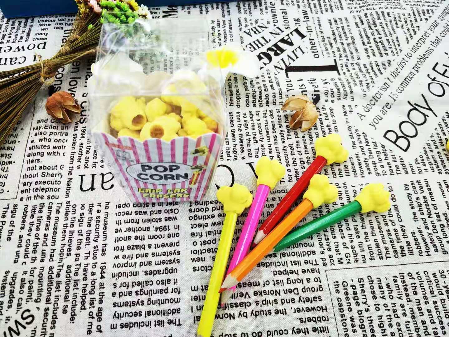 Creative Stationery Fresh Cute Popcorn Eraser Student Prize Cute Eraser Wholesale Creative Stationery Fresh Cute Popcorn Eraser Student Prize Cute Eraser Wholesale