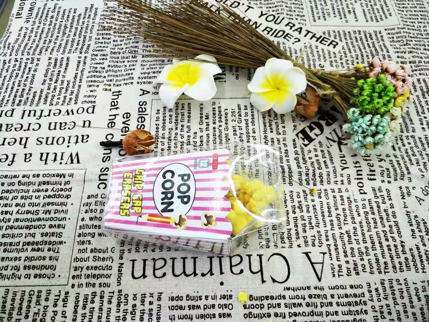 Creative Stationery Fresh Cute Popcorn Eraser Student Prize Cute Eraser Wholesale Creative Stationery Fresh Cute Popcorn Eraser Student Prize Cute Eraser Wholesale