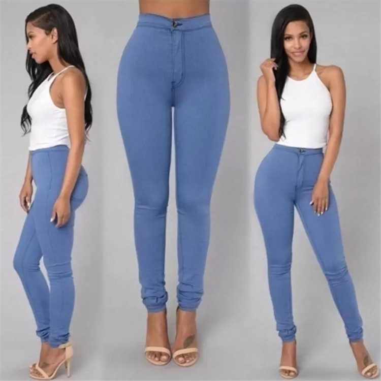 European and American Independent Station New Women's Solid Color Stretch Candy Color Pencil Slim Skinny Pants European and American Independent Station New Women's Solid Color Stretch Candy Color Pencil Slim Skinny Pants