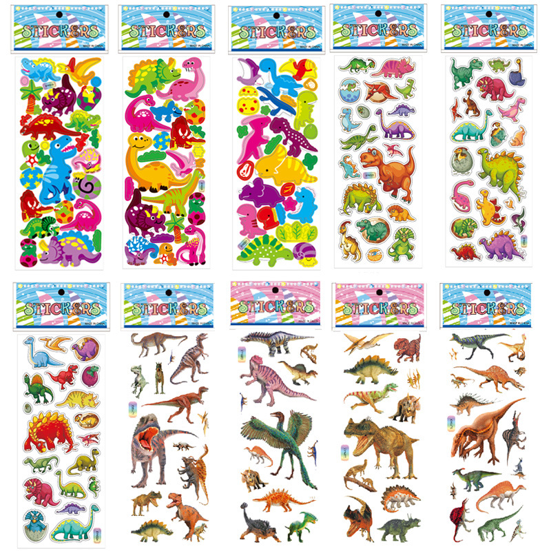 Bubble Sticker Children &#039;S Cartoon Small Stickers Animal PVC Paste Baby Reward Stickers Three-Dimensional Stickers Gifts